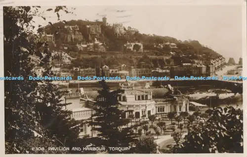 R031341 Pavilion and Harbour Torquay Salmon RP 1924