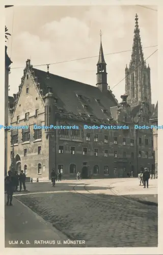 R031369 Ulm A D Rathaus u Münster Fritz Conrad RP