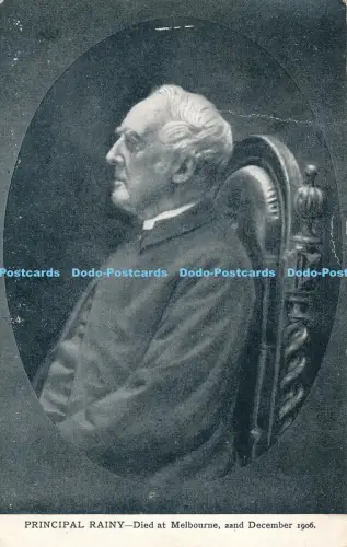 R031750 Principal Rainy starb am 22. Dezember 1906 in Melbourne zuverlässig 1907