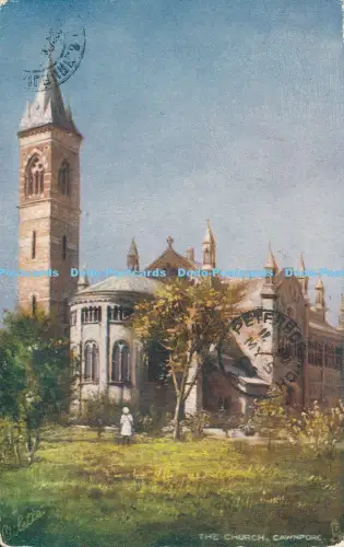 R025791 The Church Cawnpore Tuck Oilette 1905