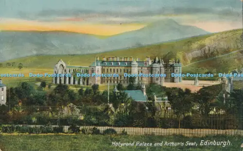 R026474 Holyrood Palace and Arthurs Seat Edinburgh Philco No 2317 1916
