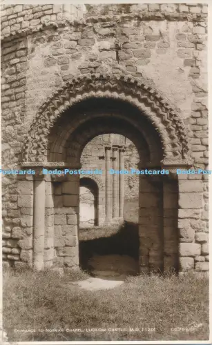 R027072 Eingang zur Norman Chapel Ludlow Castle Walter Scott Nr CC78 RP