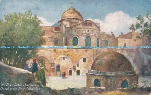 R027073 Das Heilige Land Jerusalem Grabeskirche Tuck Oilette Nr 778