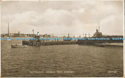 R027391 Portsmouth Harbour from Gosport Valentine No 89094 1925