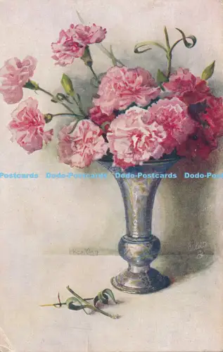 R027406 Blumen in Vasen Steck Oilette Nr 9981 1918