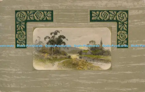 R027410 Alte Postkarte Haus und Seebäume Wildt und Kray