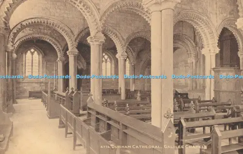 R027420 Durham Cathedral Galilee Chapel Photochrom Sepiatone No 4774
