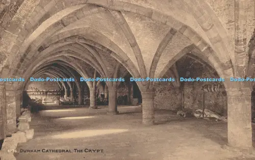 R027421 Durham Cathedral The Crypt Photochrom Sepiatone No 4776
