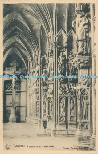 R027425 Tournai Porche de la Cathedrale Phono Nels