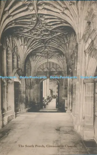 R027433 The South Porch Cirencester Church W Dennis Moss Cecily