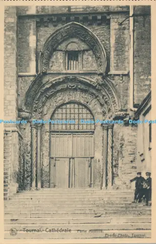 R027435 Tournai Cathedrale Porte Mantille Nels