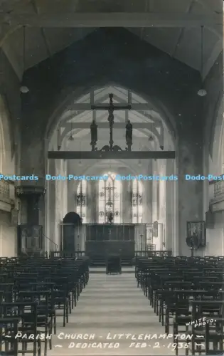 R027438 Parish Church Littlehampton White 1936