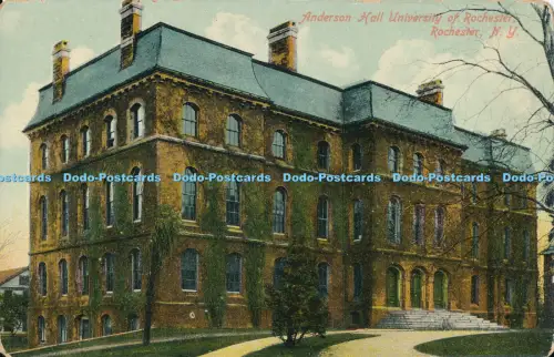 R027521 Anderson Hall University of Rochester Rochester N Y