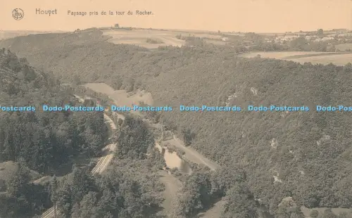 R027553 Houyet Paysage pris de la Tour du Rocher Ern Thill Nels