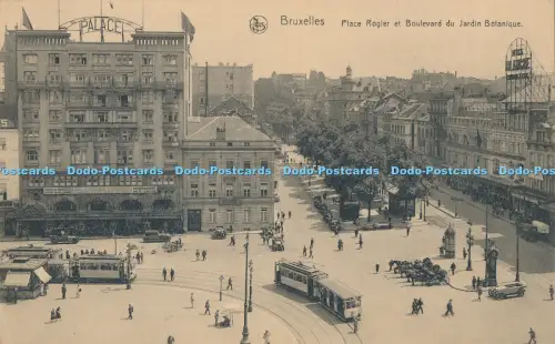 R027554 Bruxelles Place Rogier et Boulevard du Jardin Botanique Ern Thill Nels