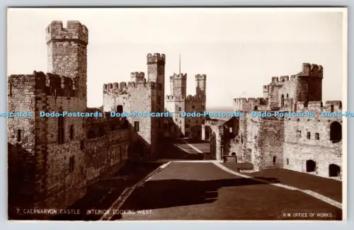 R817562 Caernarvon Castle Interior Looking West H M Office of Works