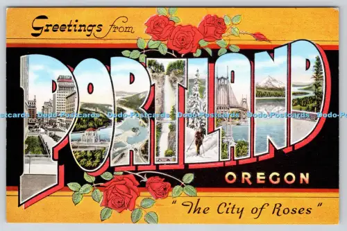 R817864 Grüße aus Portland Oregon Vista Haus Crown Point E C Kropp Multi V