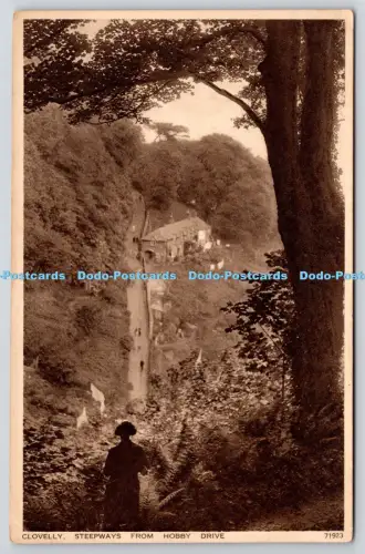 R820465 Clovelly Steepways von Hobby Drive Photochrom Royal Tunbridge Wells