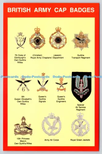 L347918 British Army Cap Badges Crown Bilton Hull Marine Art Poster