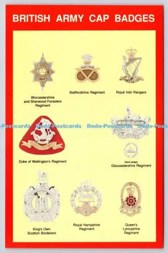 L347920 British Army Cap Badges Crown Bilton Hull Marine Art Poster