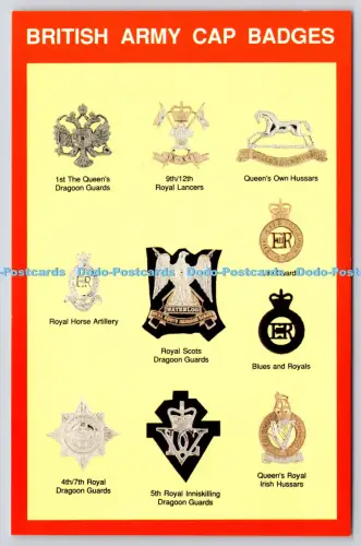 L347921 British Army Cap Badges Crown Bilton Hull Marine Art Poster