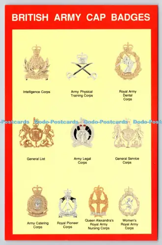 L347922 British Army Cap Badges Crown Bilton Hull Marine Art Poster