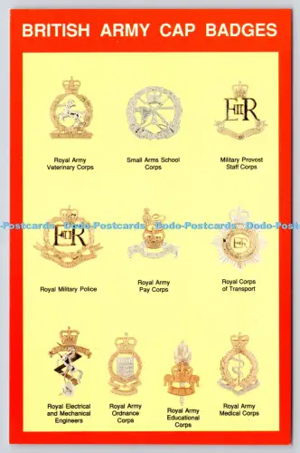 L347924 British Army Cap Badges Crown Bilton Hull Marine Art Poster