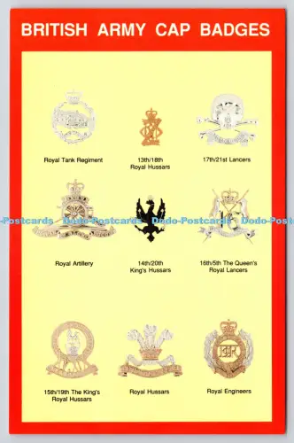 L347925 British Army Cap Badges Crown Bilton Hull Marine Art Poster