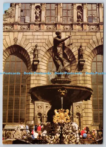 L347942 Danzig Fontanna Neptun Krajowa Agencja Wydawnicza Kaminski