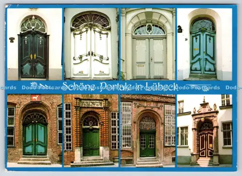 L347018 Schöne Portale in Lübeck Herst u Verlag Schoning Gebrüder Schmidt Multi