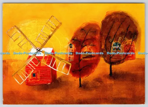 L347113 Windmühle Bäume Anne Wilson Reading Berkshire Bumerang