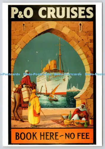 L347515 P und O Kreuzfahrten Buch hier keine Gebühr moderne Postkarten Großhandel Mayfair Karte