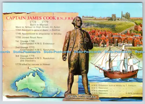 L346478 Captain James Cook R N F R S 1728 Born in Marton Memorials are to be Fou