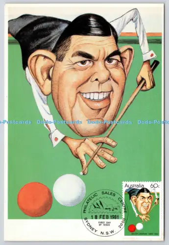 L348500 Australian Sporting Personalities Walter Lindrum The N S W Stamp Promoti