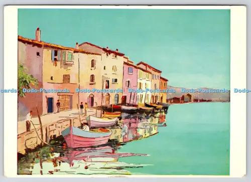 L348560 Fischerboote Martigues G Muris The Medici Society London