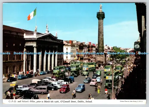L349196 Dublin Irland G P O und Nelson Säule vor 18. März 1966 O Connel