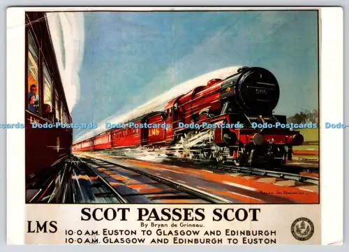 L349258 L M S Scot Passes Scot London Midland and Scottish Railway Poster Nation