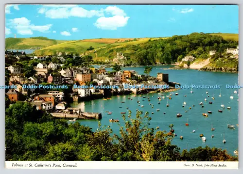 L349480 Cornwall Polruan at St Catherine Point John Hinde D Noble PM Plymouth 19