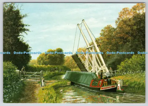 L353105 Inselwasserstraßen Llangollen Kanal verläuft von seiner Kreuzung mit den Shrops