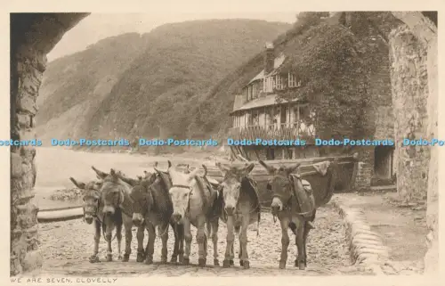 R036487 Wir sind sieben. Clovelly. G. S. Reilly. Majestic