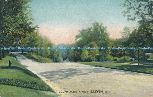 R036962 South Main Street. Genf. N. Y. F. M. Kirby. 1908