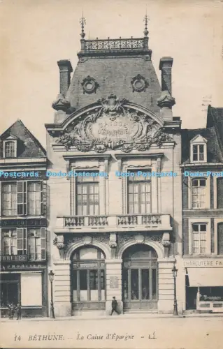 R037203 Bethune. La Caisse d Epargne. Levy Fils. No 14