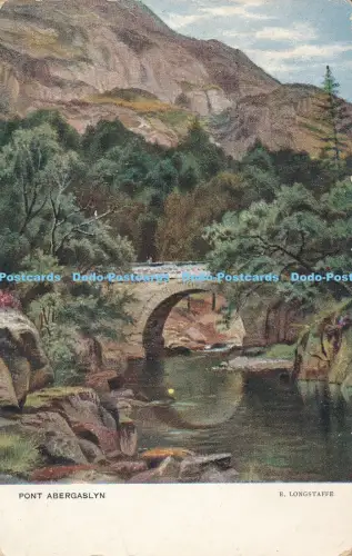 R037215 Pont Aberglaslyn. E. Longstaffe. 1905
