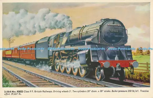 R037250 No 92022 Class 9 F British Railways. Lachs. 1977