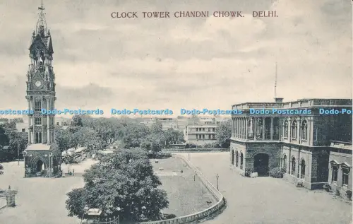 R037755 Uhrturm Chandni Chowk Delhi H A Mirza B Hopkins