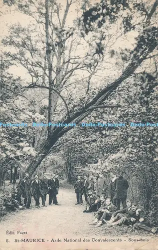 R037820 St Maurice Aisle National des Convalescent Sous Bois 1934 B Hopkins