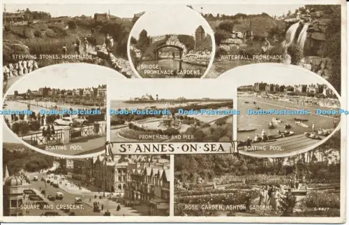 R037832 St Annes on Sea Multi View Valentine 1939