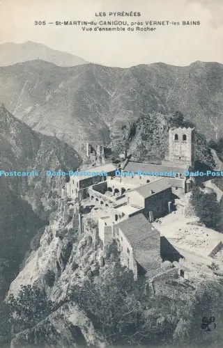 R037854 Les Pyrenees St martin du Canigou pres Vernet les Bains Vue d Ensemble d
