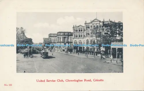 R037884 United Service Club Chowringhee Road Calcutta A H Perris B Hopkins