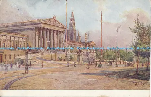 R037899 Wien I Parlament Maler Erwin B Hopkins